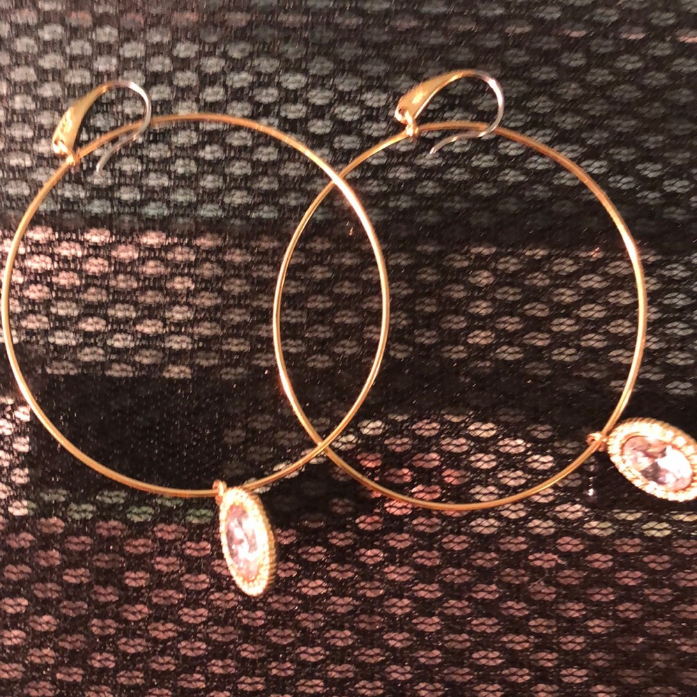 One beautiful pair of Michael Kors earrings hoops